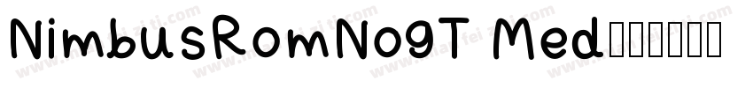 NimbusRomNo9T Med字体转换